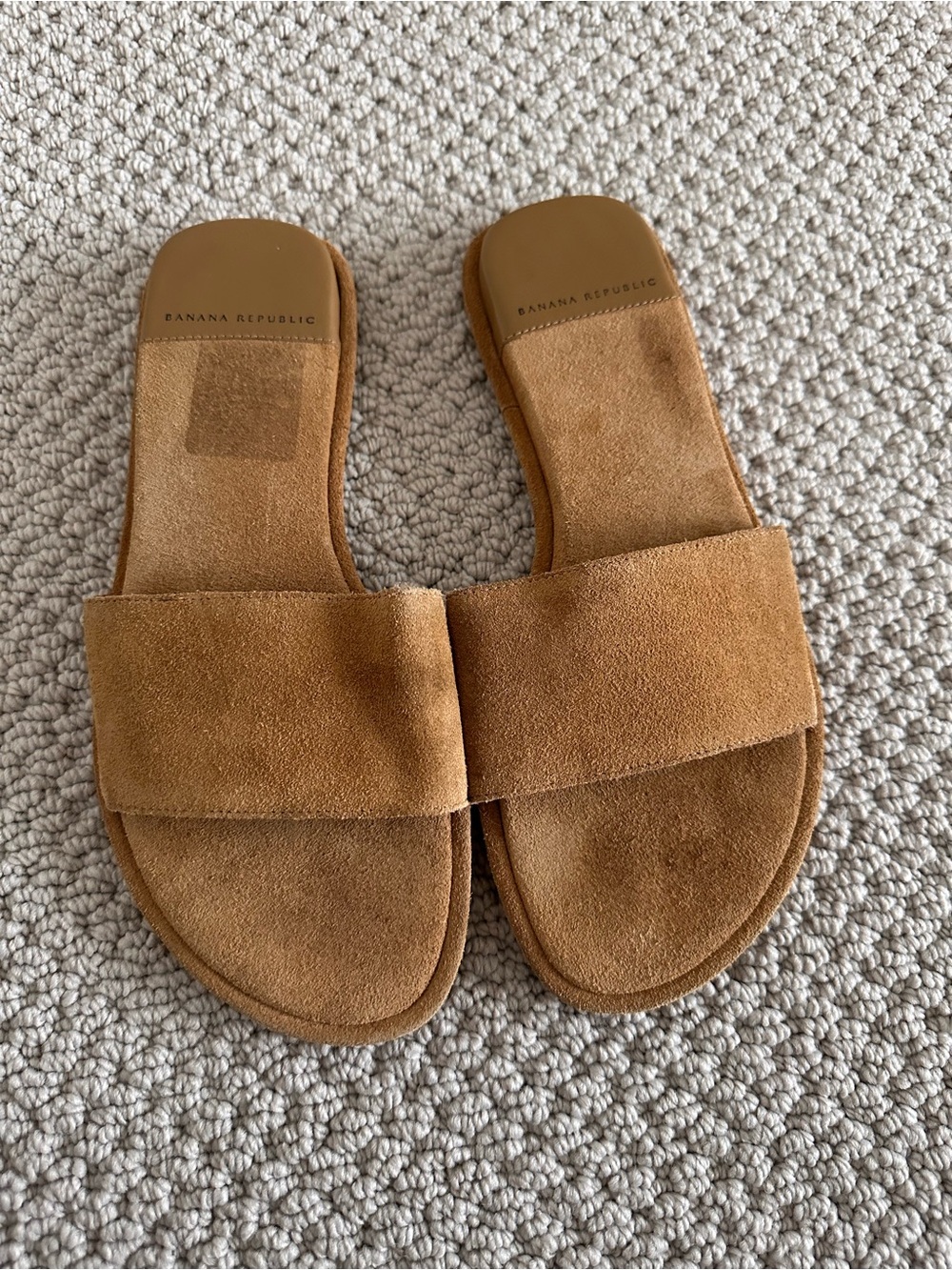 Banana Republic suede slide sandals 7